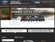 Tablet Screenshot of kentcityford.com